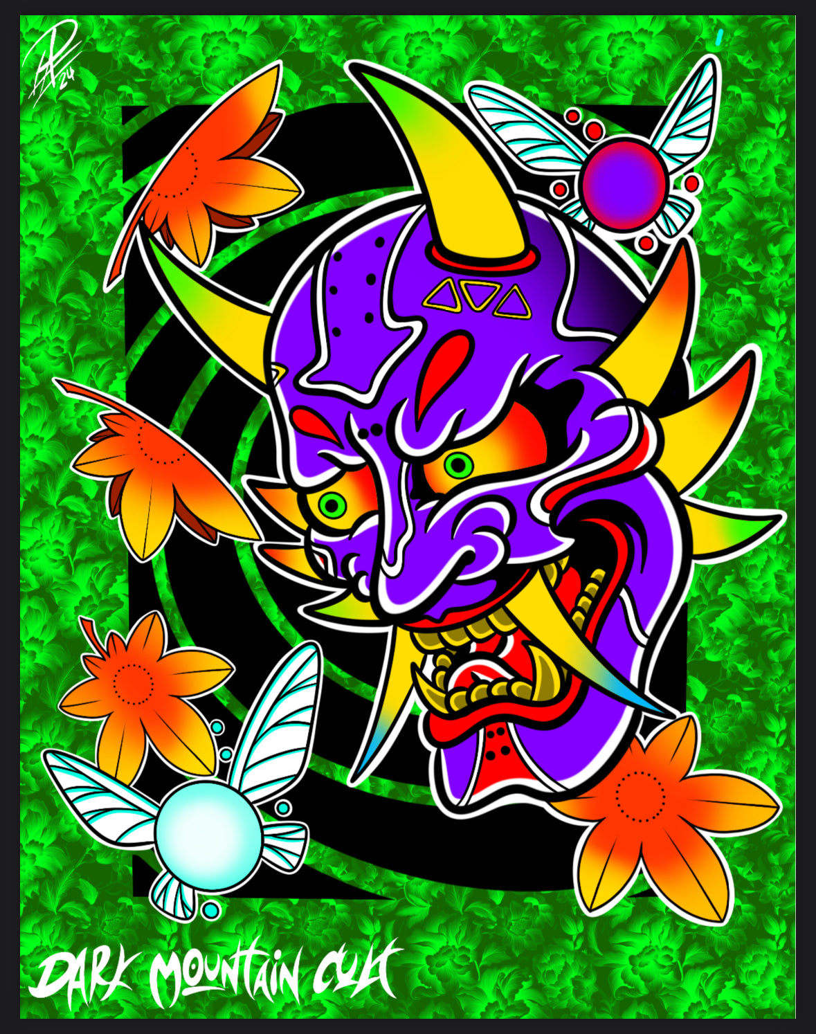 Majoras Hannya Mask Print
