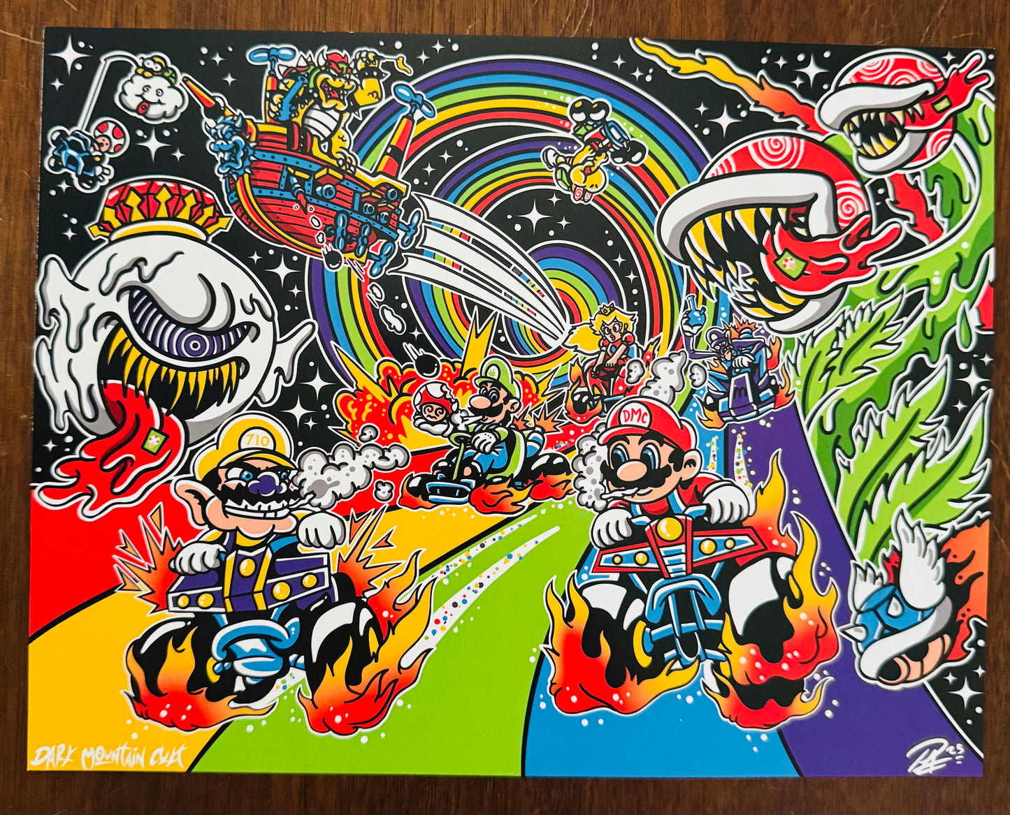 Racing Rainbow Print