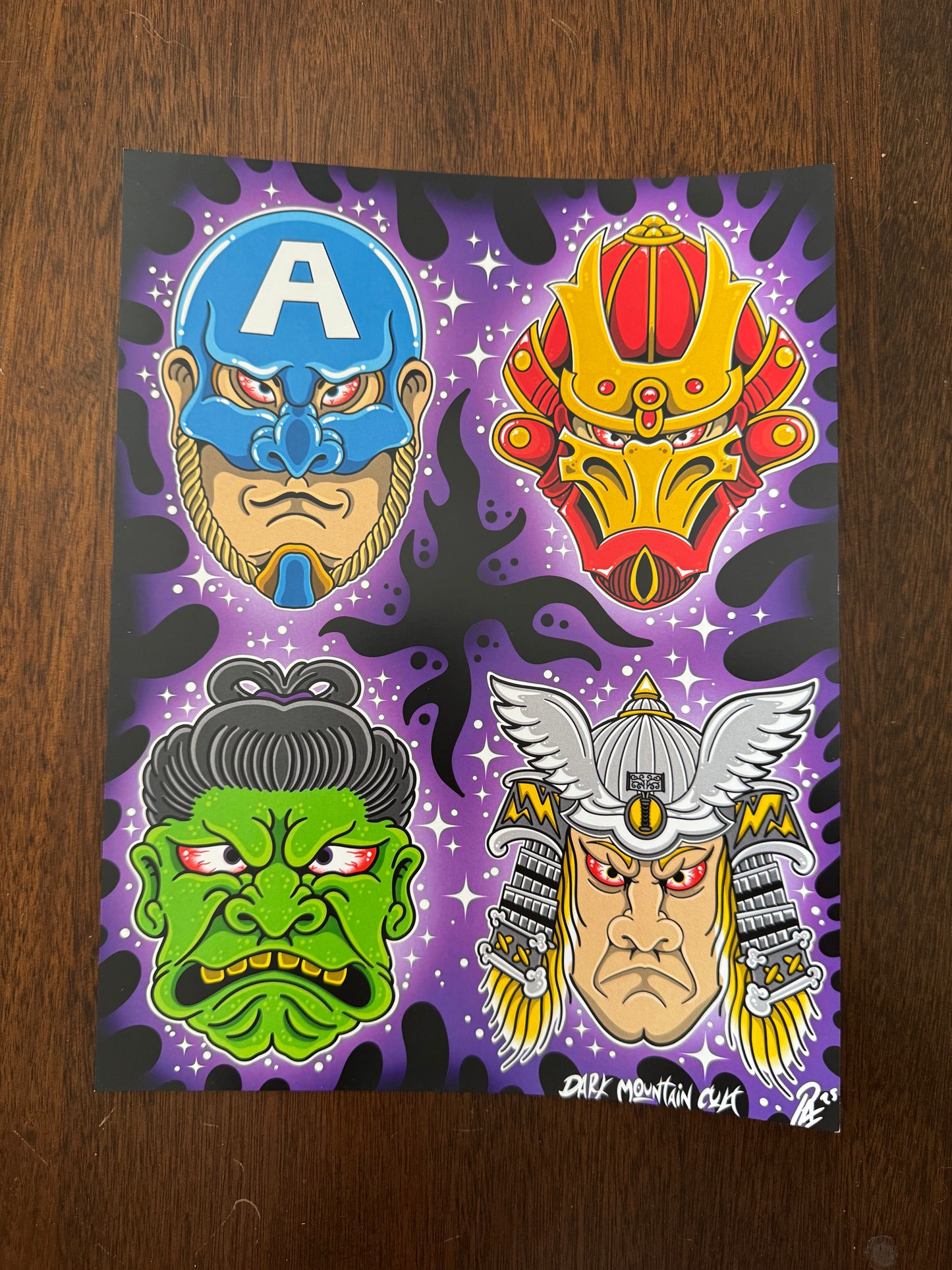 Avenge Heads Print