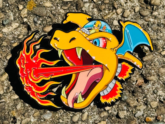 Fire Ship Enamel Pin