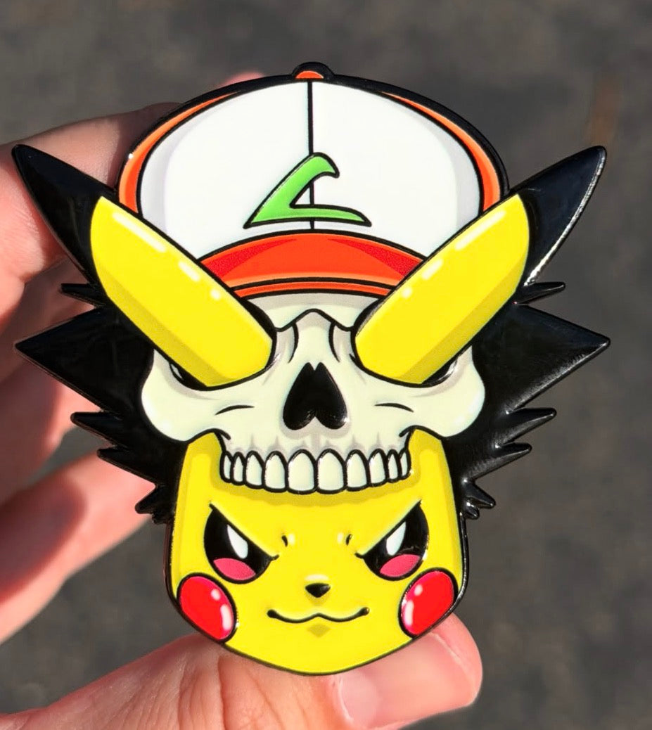Skelechu Enamel Pin