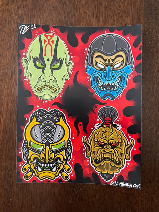 Mortal Heads Print