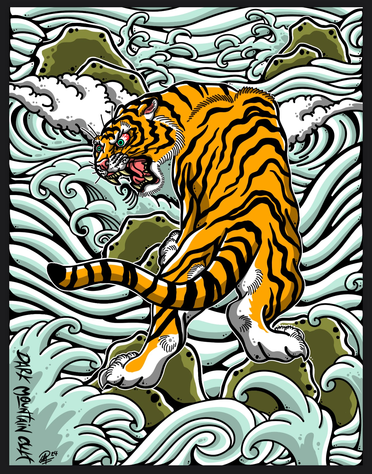 Raging River Print – Dark Mountain Cult